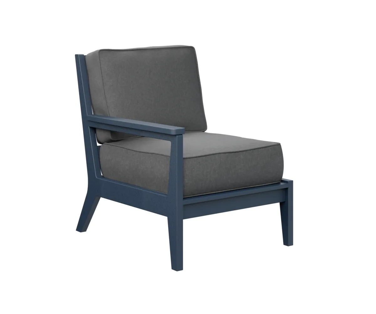 Mayhew Arm Club Chair – Right by Berlin Gardens - Navy Blue, Cast Slate Mayhew Arm Club Chair – Right by Berlin Gardens - 191-MHRSC2734