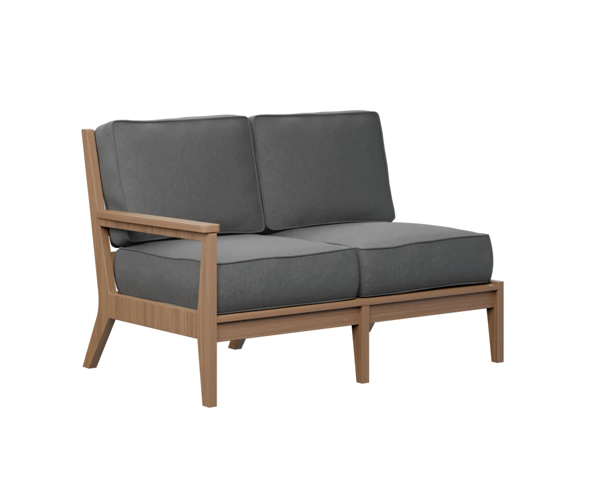 Mayhew Arm Loveseat – Right by Berlin Gardens - Antique Mahogany, Cast Slate Mayhew Arm Loveseat – Right by Berlin Gardens - 191-MHRSL5134