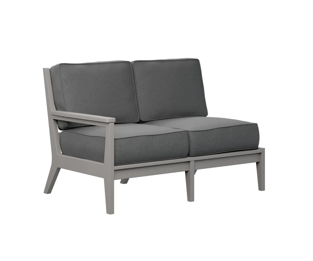 Mayhew Arm Loveseat – Right by Berlin Gardens - Light Gray, Cast Slate Mayhew Arm Loveseat – Right by Berlin Gardens - 191-MHRSL5134