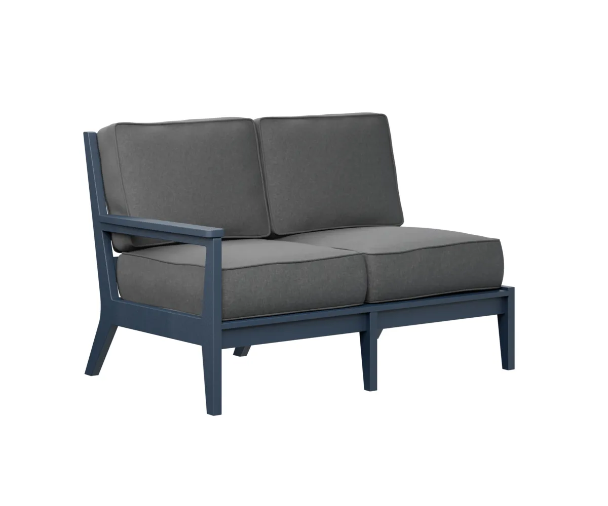 Mayhew Arm Loveseat – Right by Berlin Gardens - Navy Blue, Cast Slate Mayhew Arm Loveseat – Right by Berlin Gardens - 191-MHRSL5134