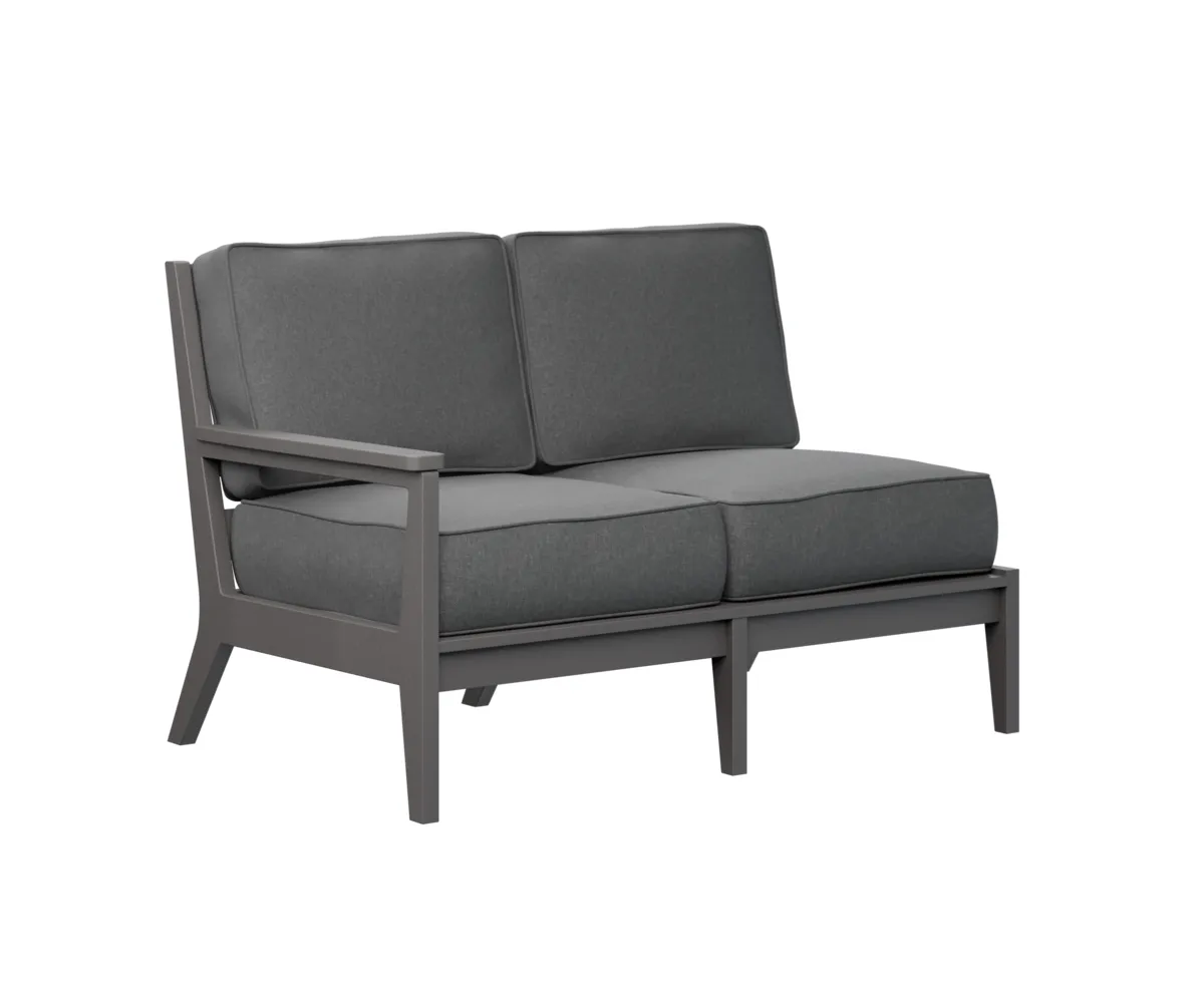 Mayhew Arm Loveseat – Right by Berlin Gardens - Smoke Gray, Cast Slate Mayhew Arm Loveseat – Right by Berlin Gardens - 191-MHRSL5134