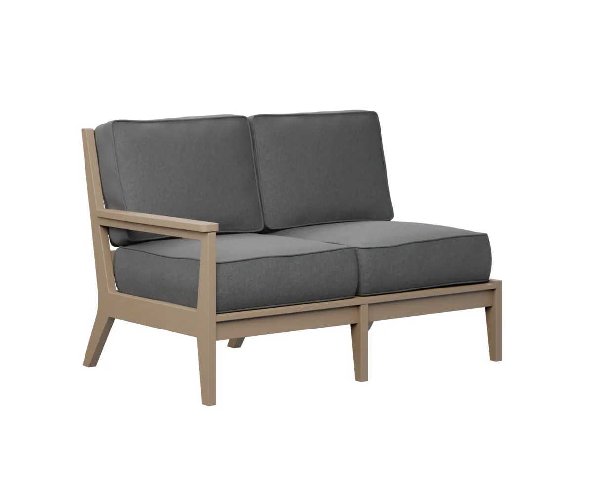 Mayhew Arm Loveseat – Right by Berlin Gardens - Weatherwood, Cast Slate Mayhew Arm Loveseat – Right by Berlin Gardens - 191-MHRSL5134