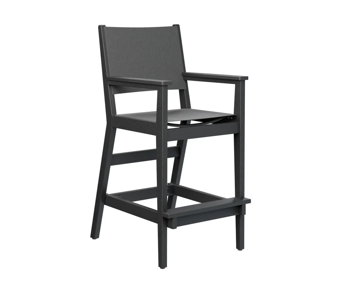 Mayhew Sling Bar Arm Chair by Berlin Gardens - Black, Augustine Pewter Mayhew Sling Bar Arm Chair by Berlin Gardens - 191-MHSBC2245