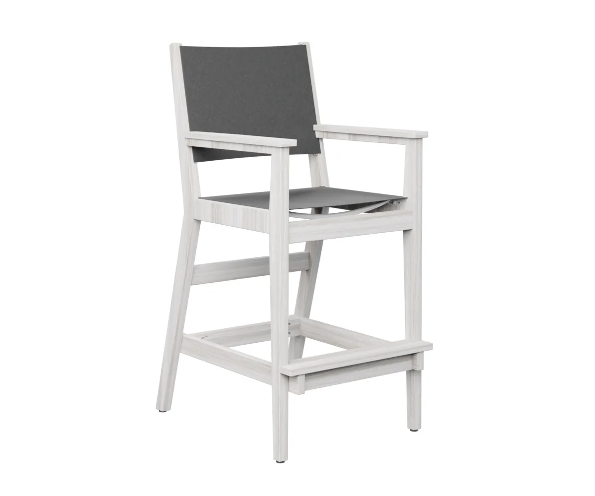 Mayhew Sling Bar Arm Chair by Berlin Gardens - Seashell, Augustine Pewter Mayhew Sling Bar Arm Chair by Berlin Gardens - 191-MHSBC2245