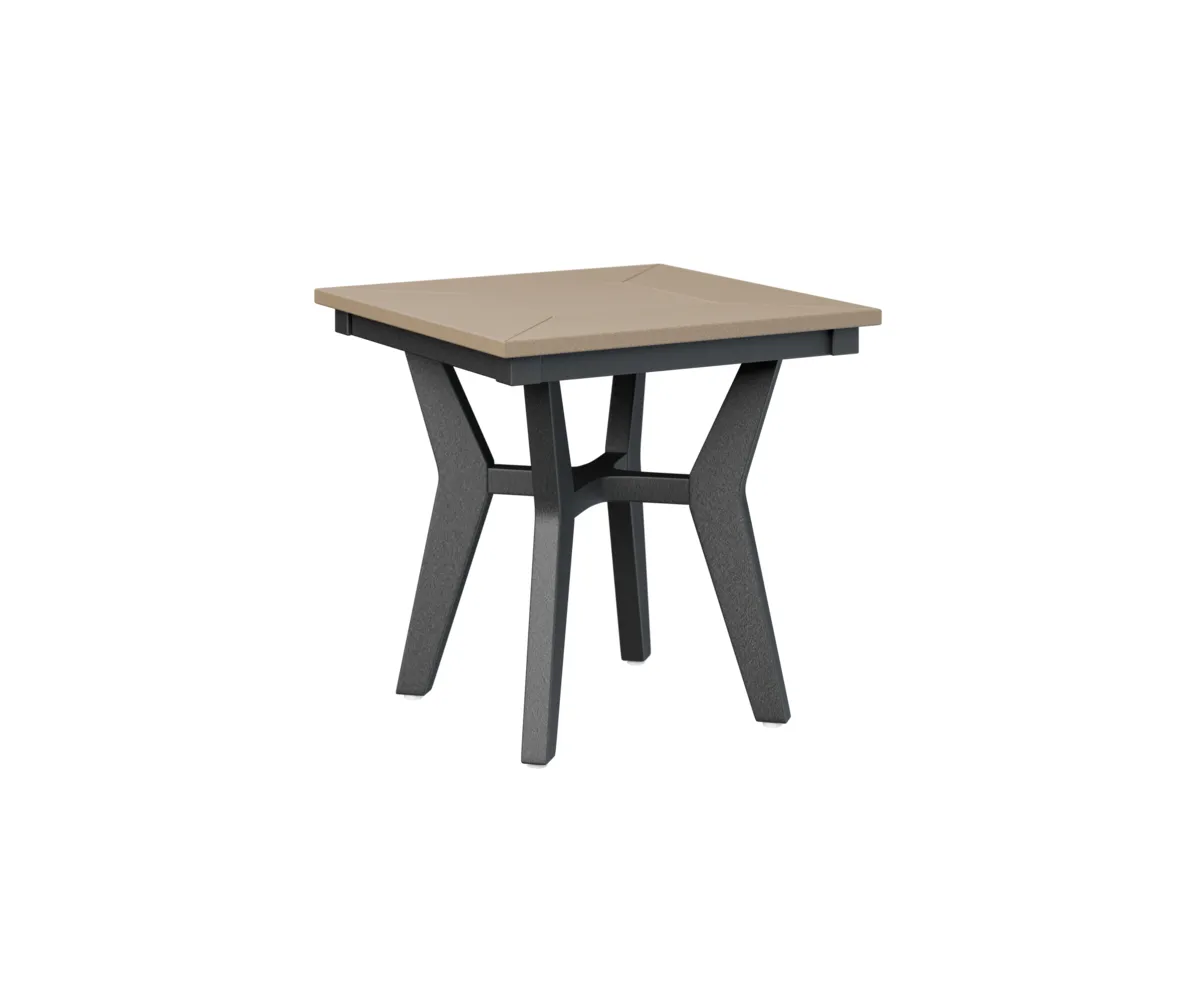 Mayhew Square End Table by Berlin Gardens - Weatherwood, Black Mayhew Square End Table by Berlin Gardens - 191-MHSET2020