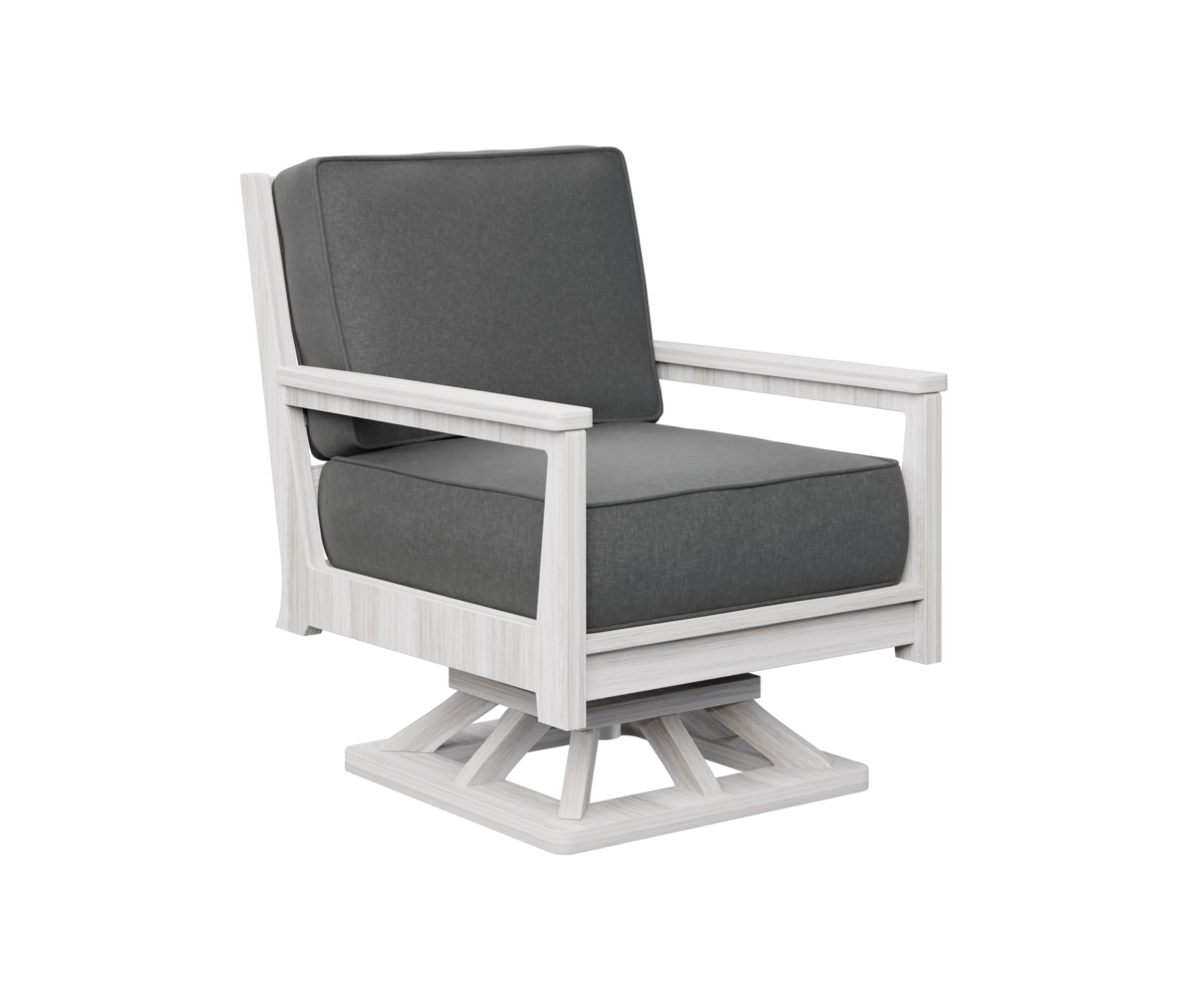 Mayhew Swivel Rocker by Berlin Gardens - 191-MHSR3034 - Seashell, Cast Slate Mayhew Swivel Rocker by Berlin Gardens - 191-MHSR3034 - 191-MHSR3034