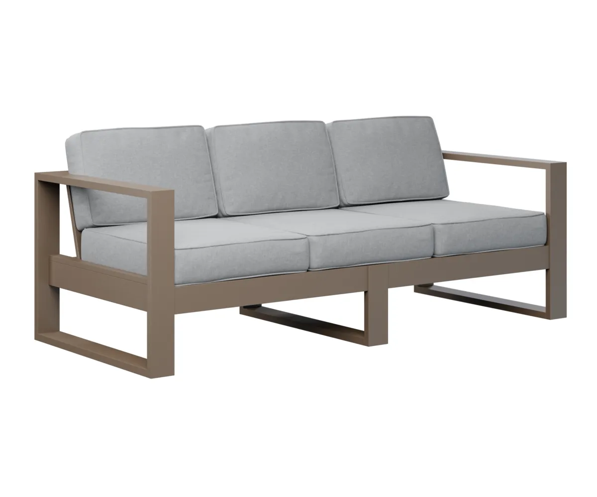 Nordic Sofa by Berlin Gardens - MGP Clay, Canvas Granite Nordic Sofa by Berlin Gardens - 191-NS7424