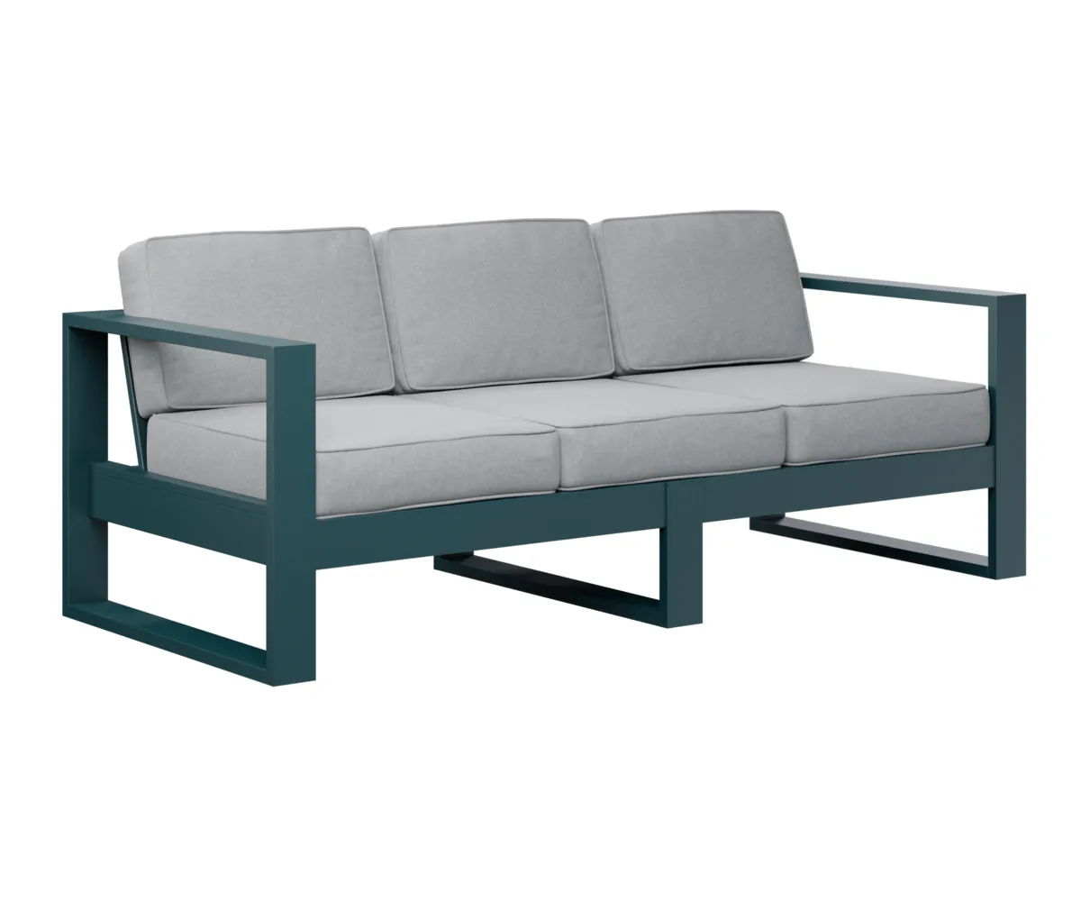 Nordic Sofa by Berlin Gardens - MGP Berry, Canvas Granite Nordic Sofa by Berlin Gardens - 191-NS7424