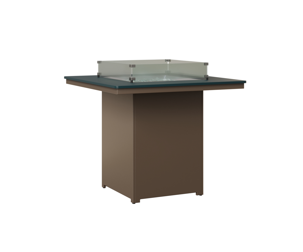 Numa Square Bar Fire Pit by Berlin Gardens - 191-NSFT3947B - MGP Berry, MGP Clay Numa Square Bar Fire Pit by Berlin Gardens - 191-NSFT3947B - 191-NSFT3947B