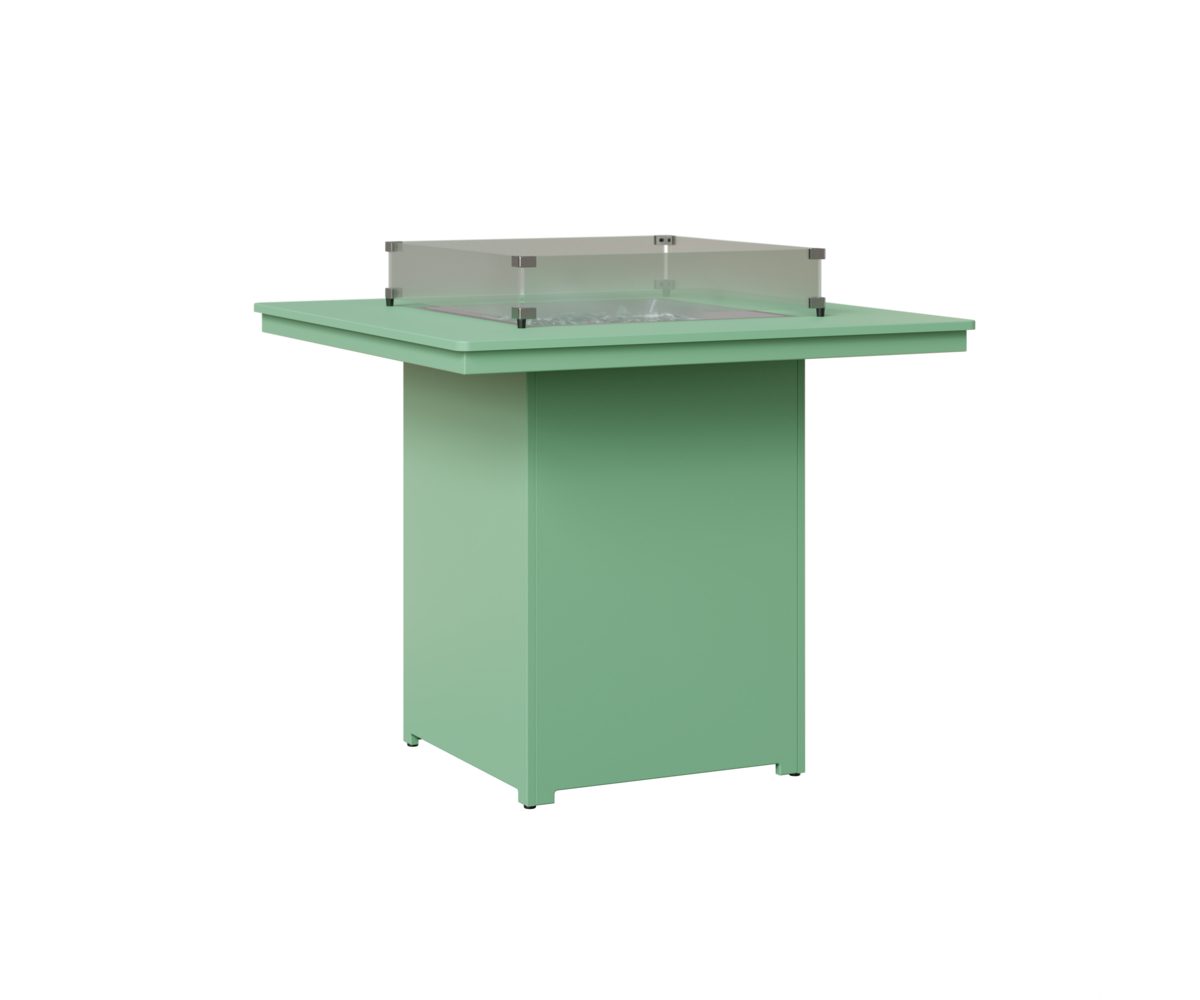 Numa Square Bar Fire Pit by Berlin Gardens - 191-NSFT3947B - MGP Mint, MGP Mint Numa Square Bar Fire Pit by Berlin Gardens - 191-NSFT3947B - 191-NSFT3947B