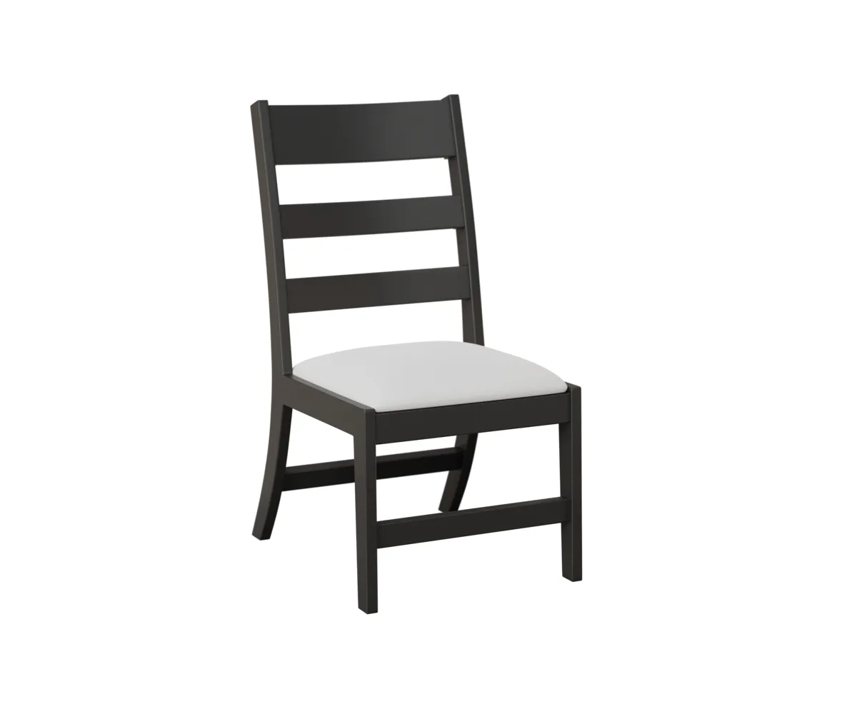 Parker Side Dining Chair by Berlin Gardens - MGP Black, Canvas Natural Parker Side Dining Chair by Berlin Gardens - 191-PDC2040