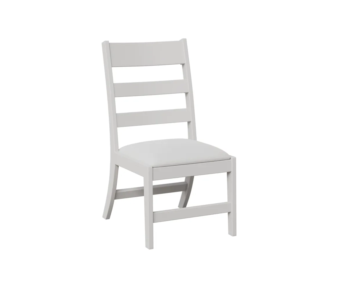 Parker Side Dining Chair by Berlin Gardens - MGP White, Canvas Natural Parker Side Dining Chair by Berlin Gardens - 191-PDC2040