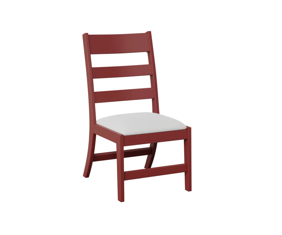 Parker Side Dining Chair by Berlin Gardens - MGP Red, Canvas Natural Parker Side Dining Chair by Berlin Gardens - 191-PDC2040