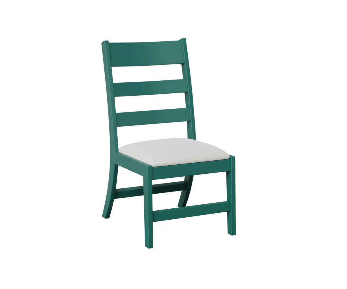 Parker Side Dining Chair by Berlin Gardens - MGP Teal, Canvas Natural Parker Side Dining Chair by Berlin Gardens - 191-PDC2040