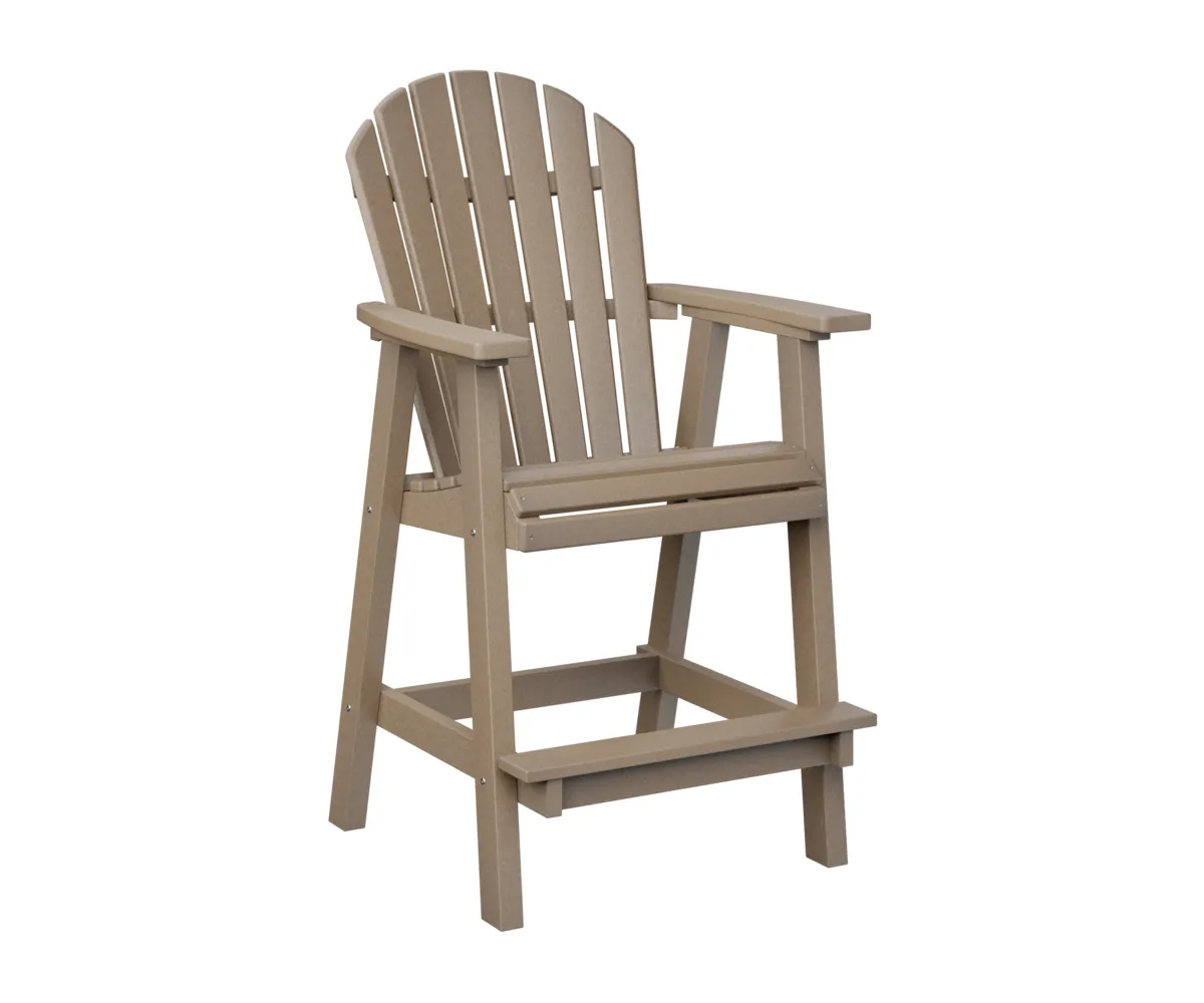 Comfo Back Bar Chair by Berlin Gardens - Weatherwood, Weatherwood Comfo Back Bar Chair by Berlin Gardens - 191-PEBC2135