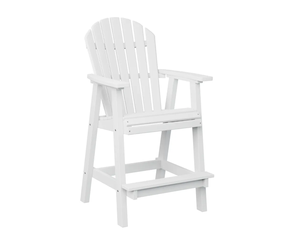 Comfo Back Bar Chair by Berlin Gardens - White, White Comfo Back Bar Chair by Berlin Gardens - 191-PEBC2135