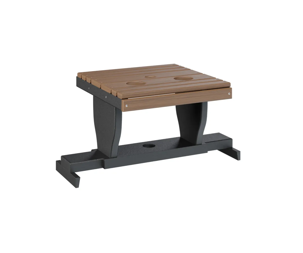 Gliding Settee Table by Berlin Gardens - Antique Mahogany, Black Gliding Settee Table by Berlin Gardens - 191-PGST2400