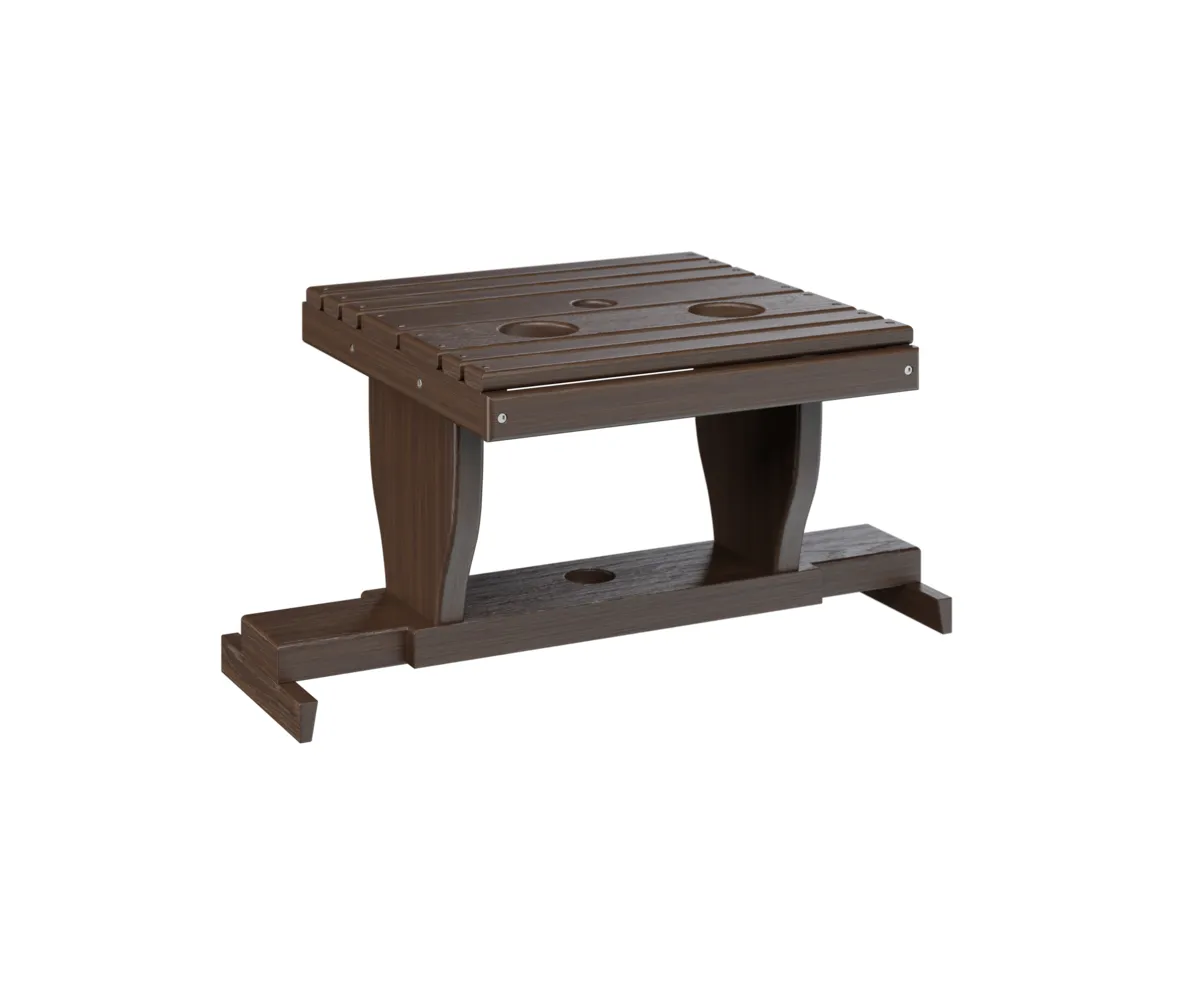 Gliding Settee Table by Berlin Gardens - Brazilian Walnut, Brazilian Walnut Gliding Settee Table by Berlin Gardens - 191-PGST2400