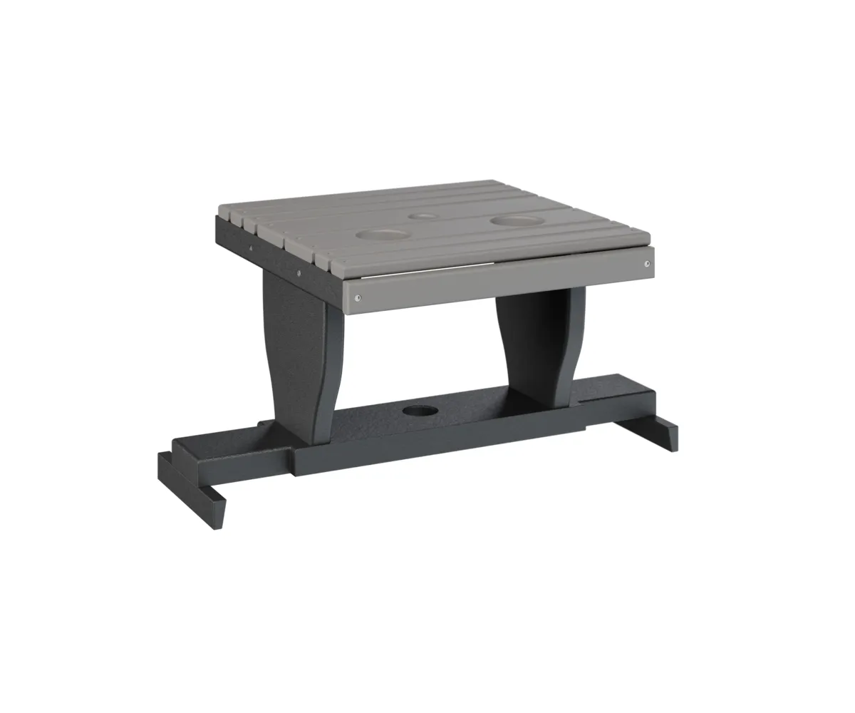 Gliding Settee Table by Berlin Gardens - Light Gray, Black Gliding Settee Table by Berlin Gardens - 191-PGST2400