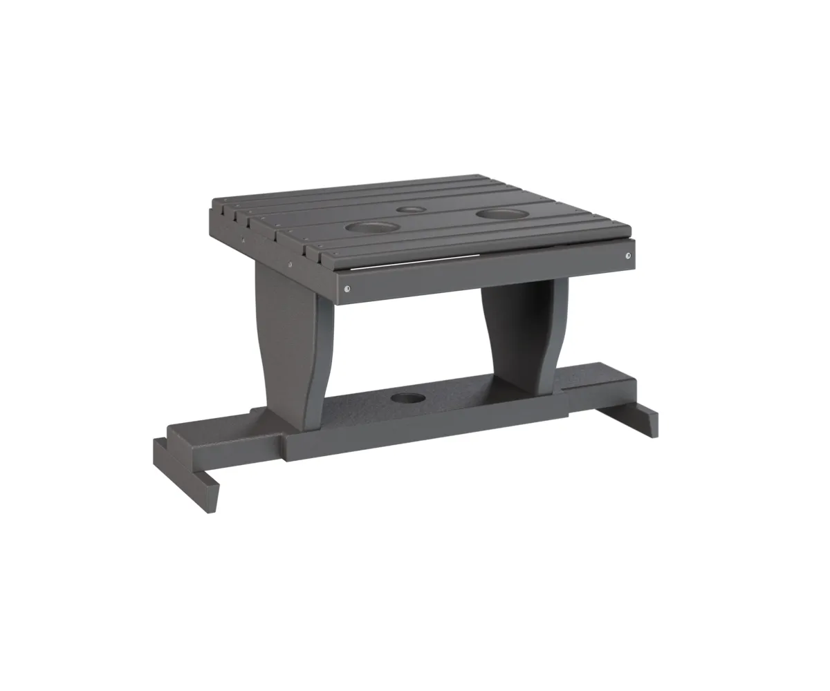 Gliding Settee Table by Berlin Gardens - Smoke Gray, Smoke Gray Gliding Settee Table by Berlin Gardens - 191-PGST2400