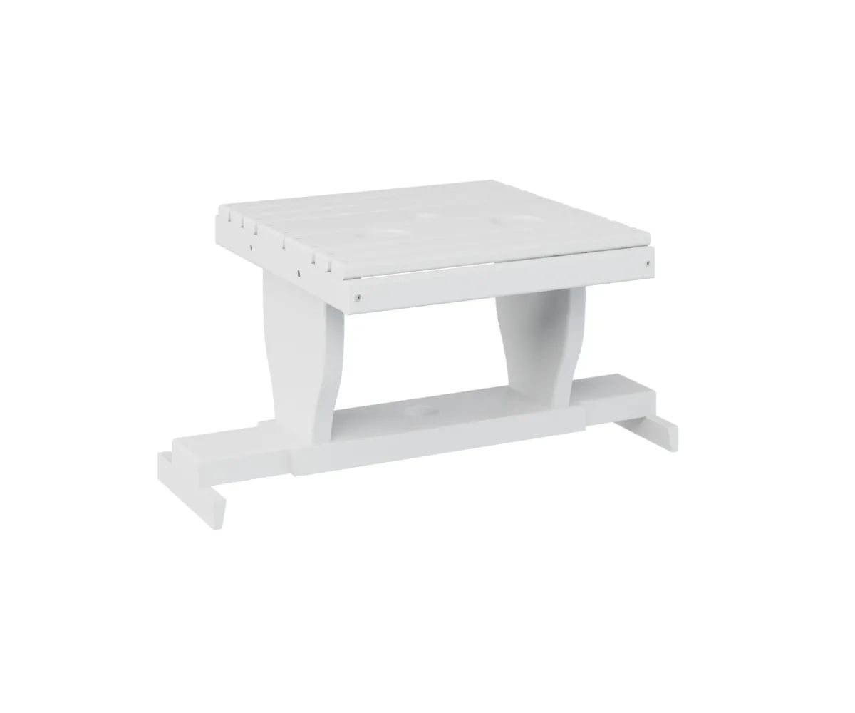 Gliding Settee Table by Berlin Gardens - White, White Gliding Settee Table by Berlin Gardens - 191-PGST2400