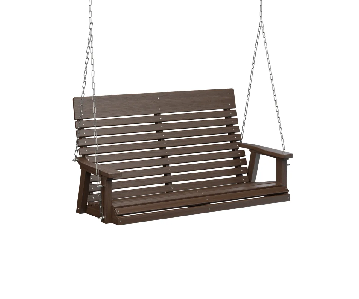 Casual Back Double Swing by Berlin Gardens - Brazilian Walnut, Brazilian Walnut Casual Back Double Swing by Berlin Gardens - 191-PLTS4800SS