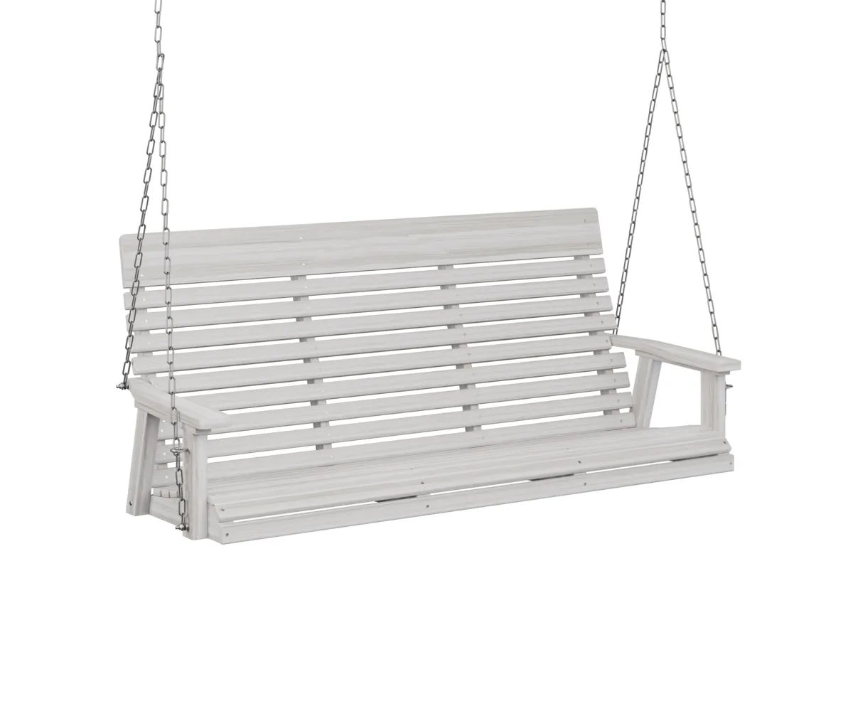 Casual Back Three Seat Swing by Berlin Gardens - Seashell, Seashell Casual Back Three Seat Swing by Berlin Gardens - 191-PLTS6000SS