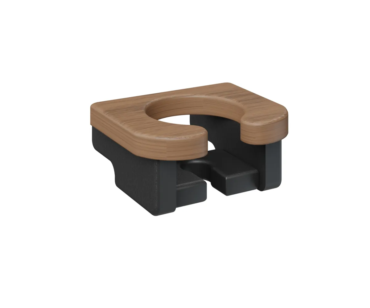 Cup Holder by Berlin Gardens - Antique Mahogany, Black Cup Holder by Berlin Gardens - 191-PVCH0000