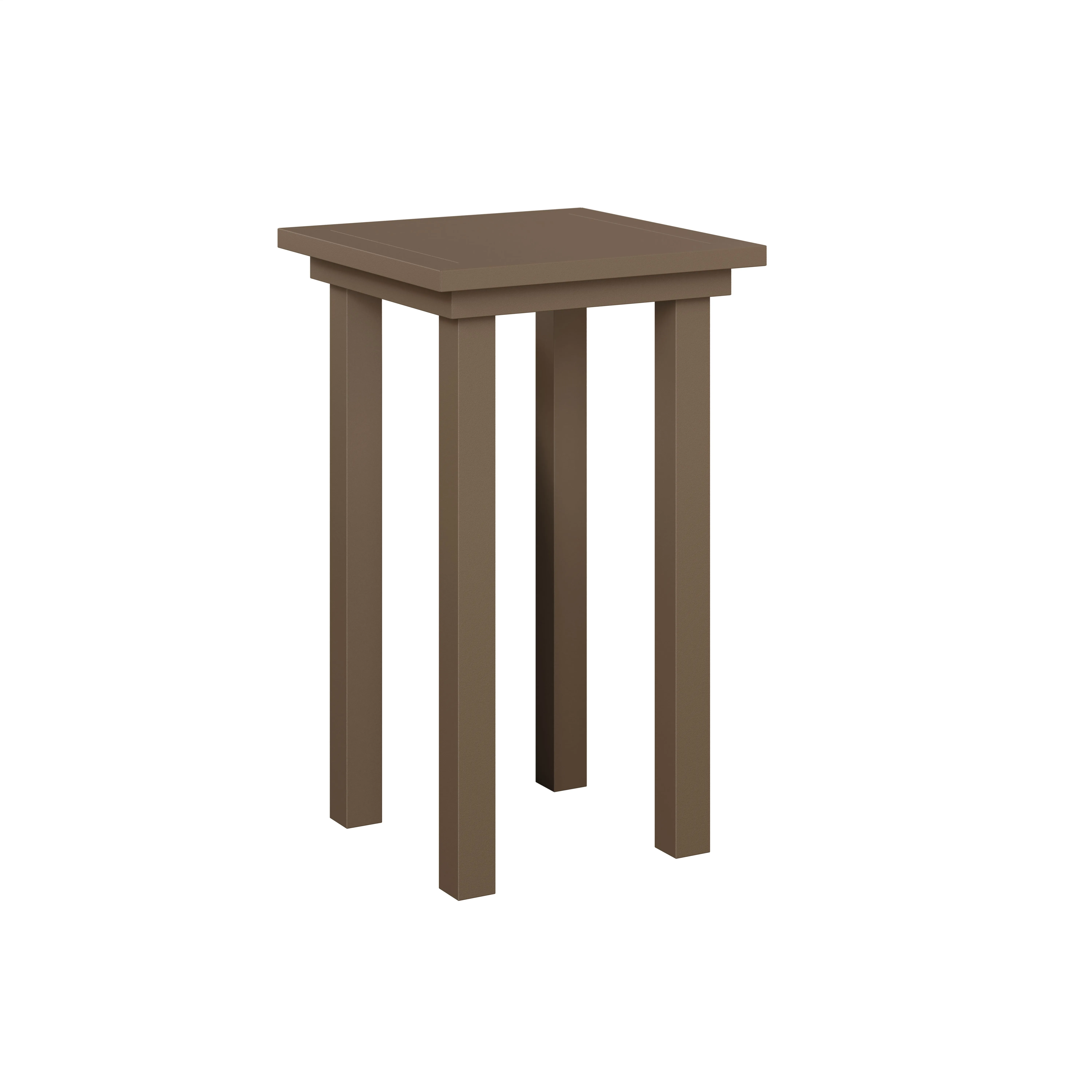 Vida Aluminum End Table Bar Height by Berlin Gardens - Clay Vida Aluminum End Table Bar Height by Berlin Gardens - 191-VAET1830