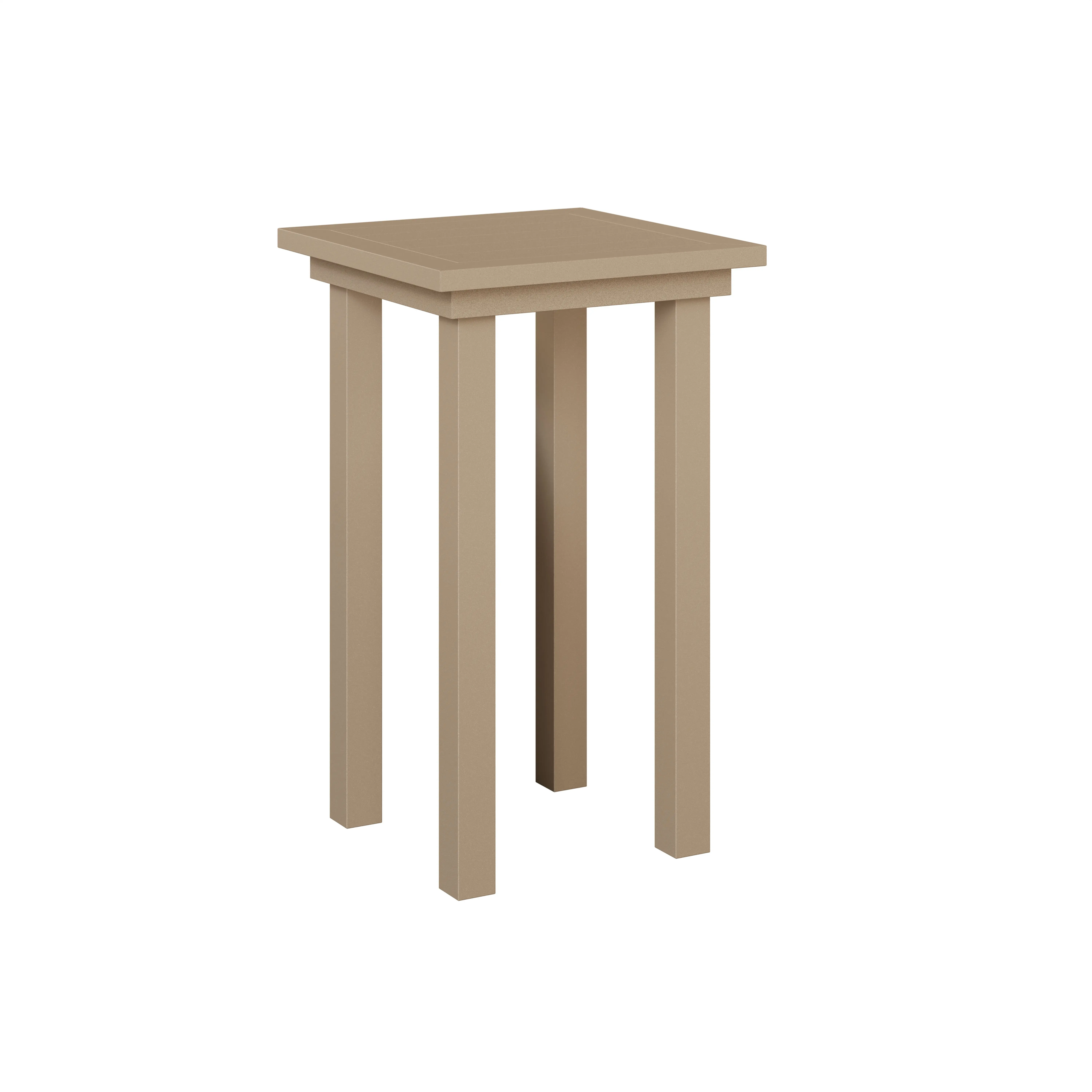 Vida Aluminum End Table Bar Height by Berlin Gardens - Sahara Speckle Vida Aluminum End Table Bar Height by Berlin Gardens - 191-VAET1830