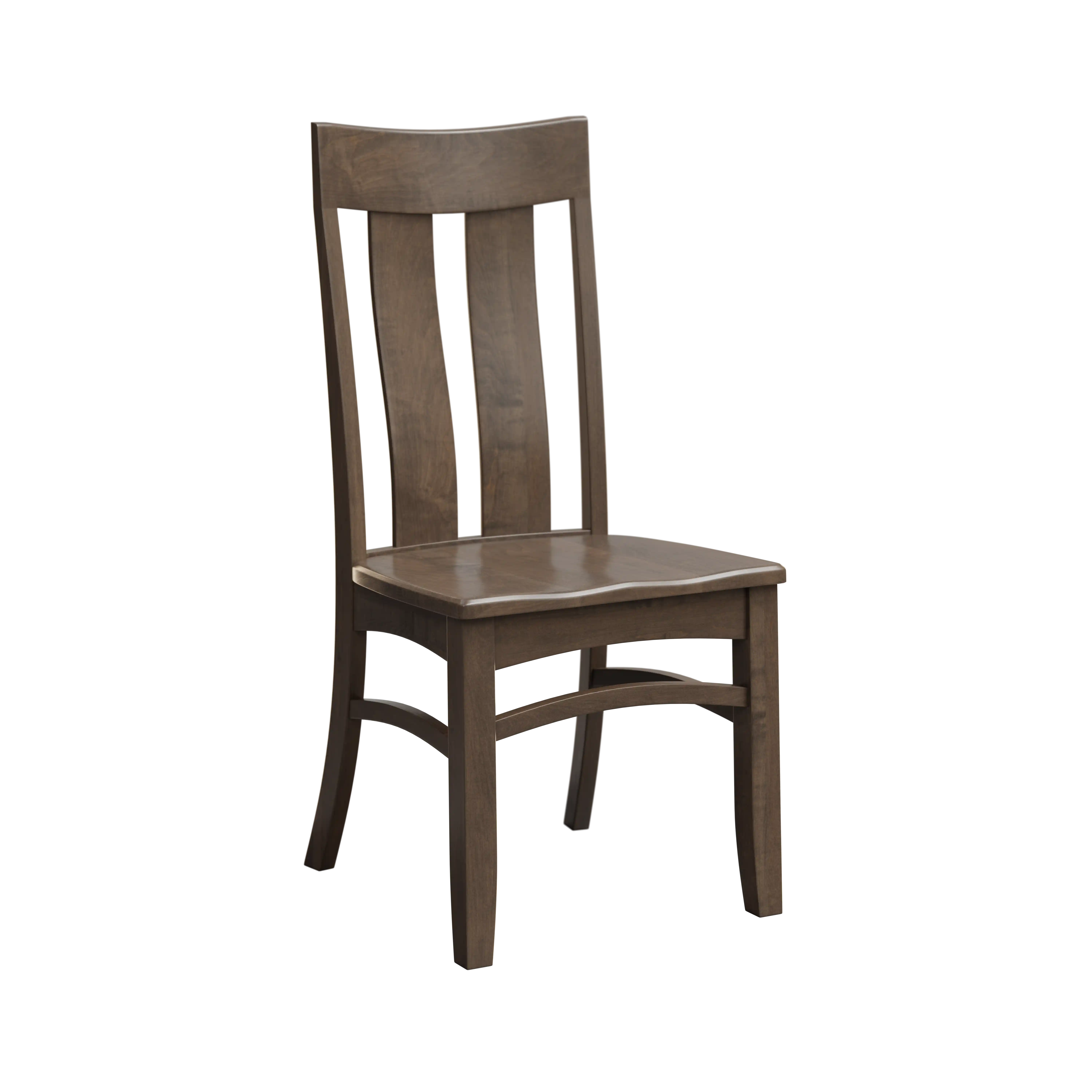 Amish Ashley Solid Hardwood Dining Side Chair - No, , , , , Brown Maple, Carbon Amish Ashley Solid Hardwood Dining Side Chair - 281-034-XPZ