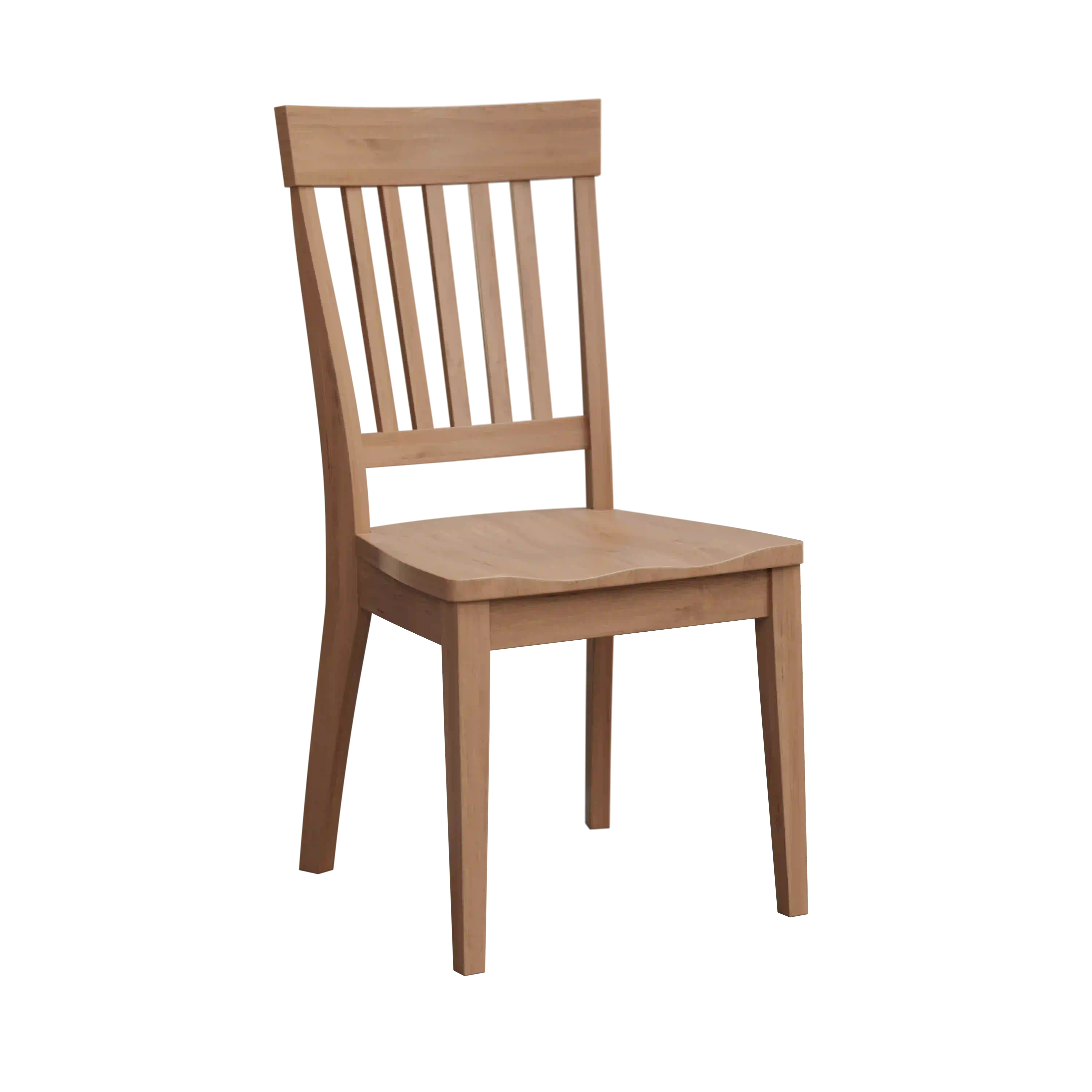 Amish Kenton Solid Hardwood Dining Side Chair - No, , , , , Brown Maple, D22N08963 Sandstone Amish Kenton Solid Hardwood Dining Side Chair - 281-037-HPZ