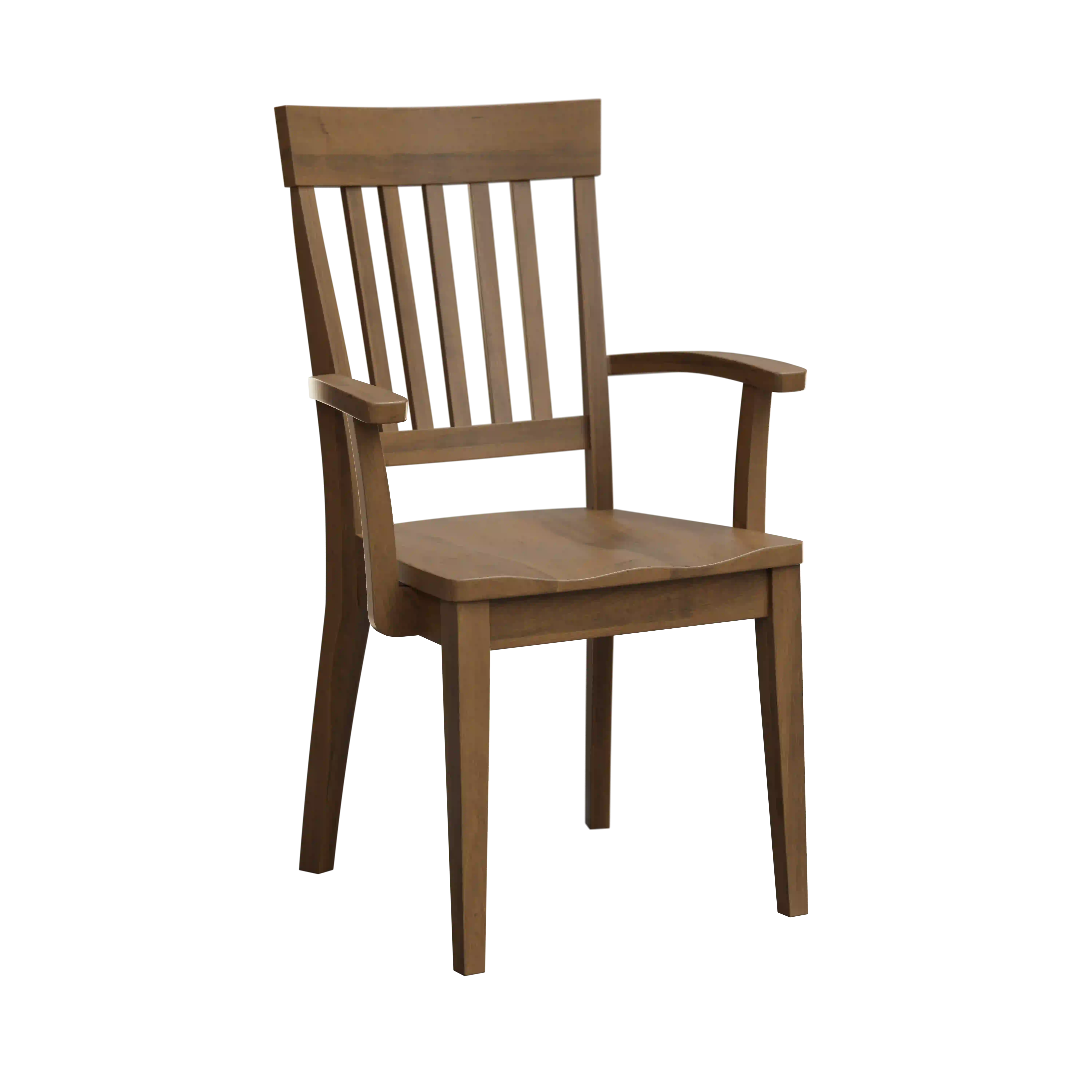 Amish Kenton Solid Hardwood Dining Arm Chair - No, , , , , Brown Maple, Lightbrown Amish Kenton Solid Hardwood Dining Arm Chair - 281-037-HXZ