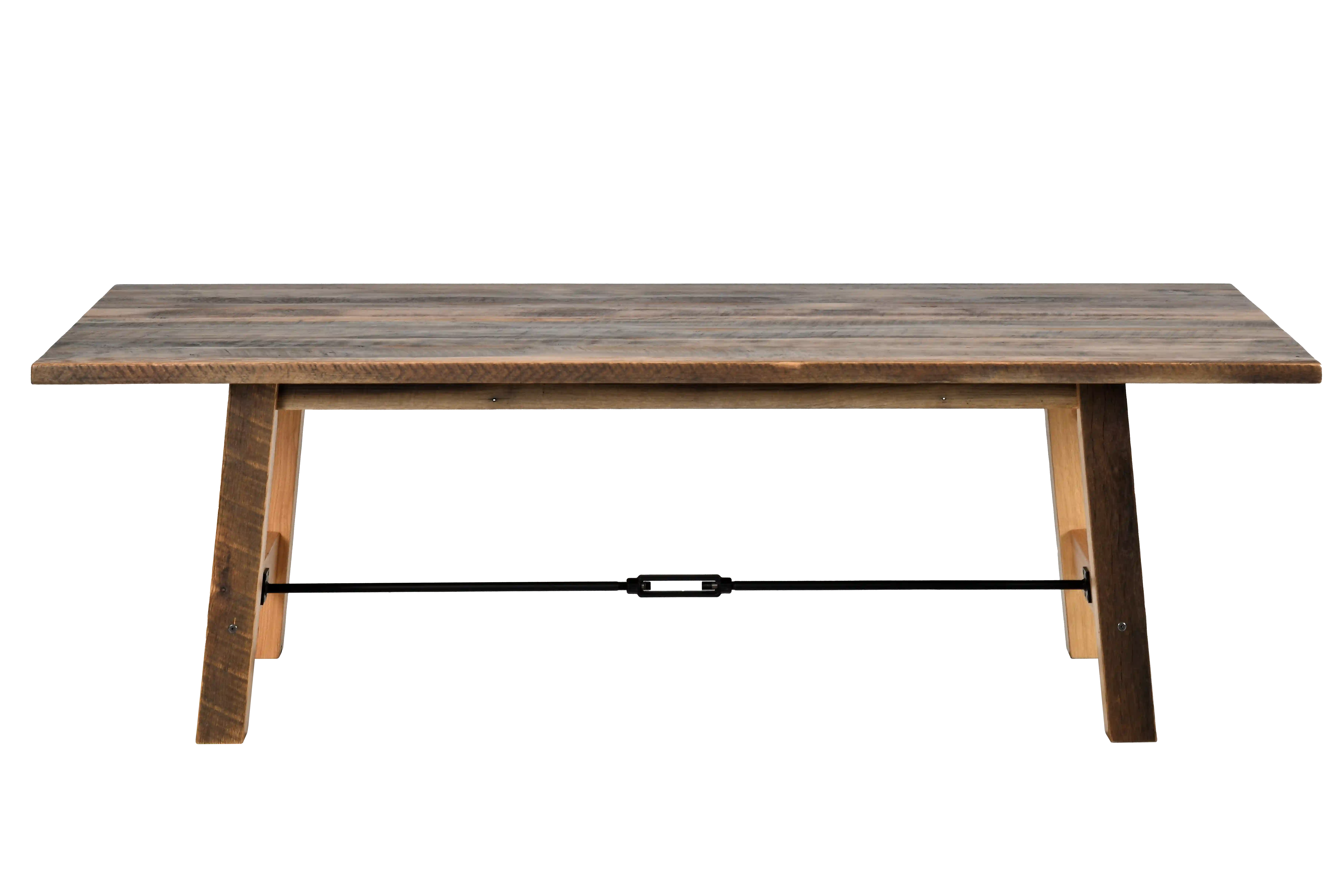 Amish Cleveland Solid Hardwood Dining Table - No, , 42'' x 96'' x 30'' Solid Top, , , , , Barnwood, Clear Amish Cleveland Solid Hardwood Dining Table - 281-461-QXYIB