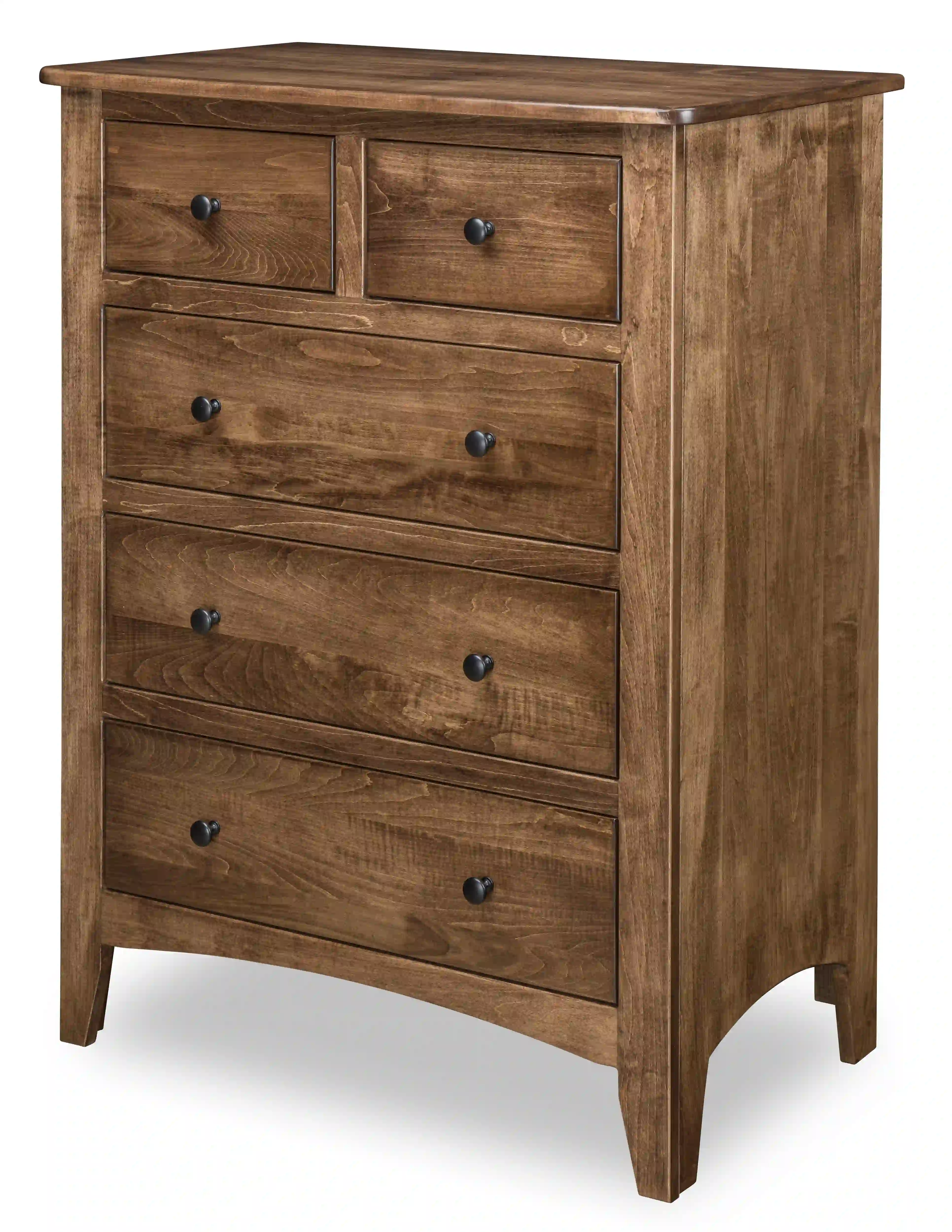 Carlston Chest - No, , , , , Brown Maple, FC42000 Almond, Black Knobs, 53005-FB, Black Knobs, 53005-FB Carlston Chest - 310-O-35