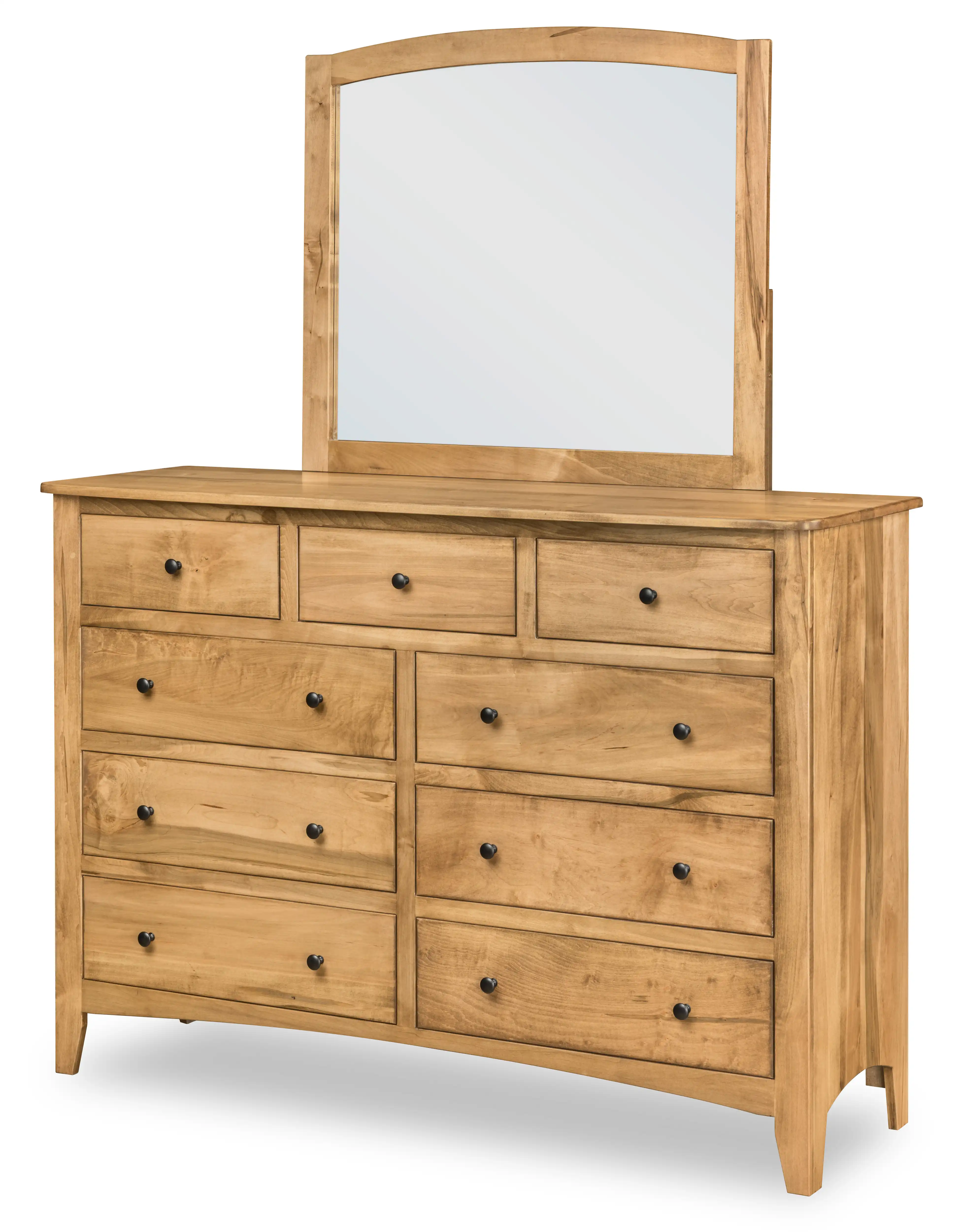 Carlston Tall Dresser - No, , , , , Wormy Maple, OCS116 Harvest, Black Knobs, 53005-FB, Black Knobs, 53005-FB Carlston Tall Dresser - 310-O-3666