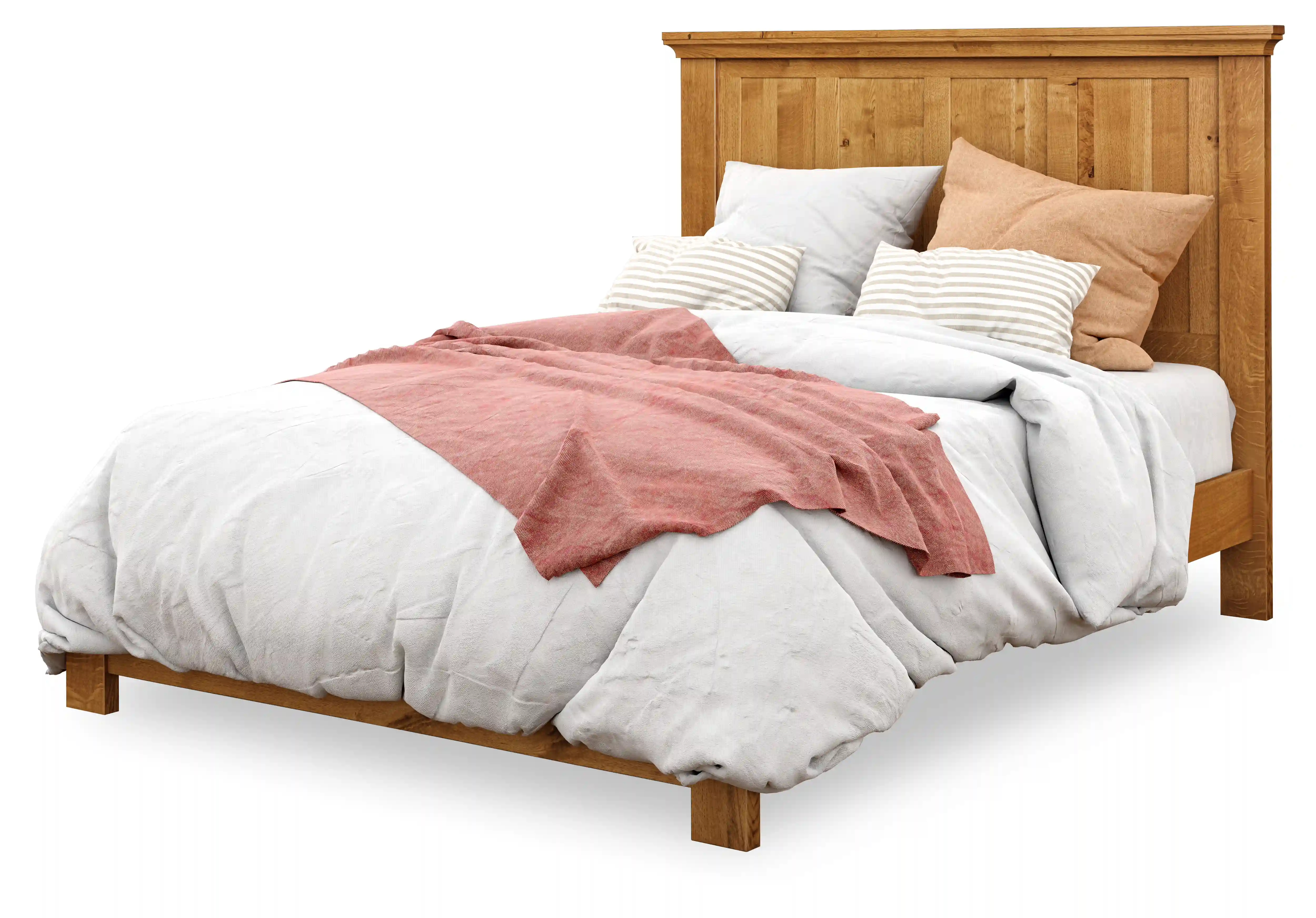 Canton Bed - Rustic QSWO, Medium Walnut, Queen Canton Bed - 310-T-YBA